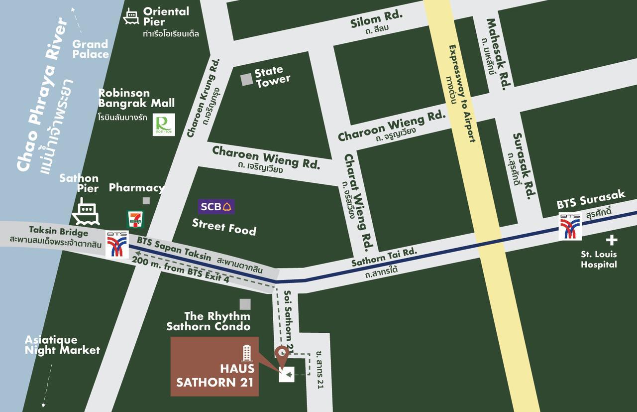 Haus Sathorn 21 Bed And Breakfast Bangkok Kültér fotó